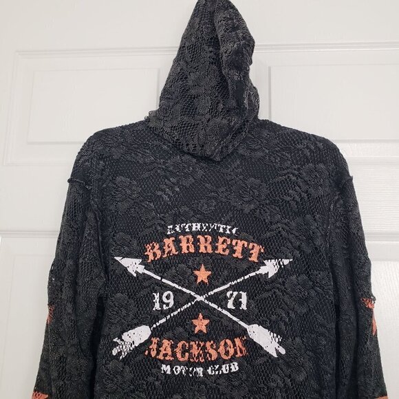 Barrett Jackson Reversible Jacket Lace Distressed Muscle Cars Womens Size Medium - Picture 6 of 16